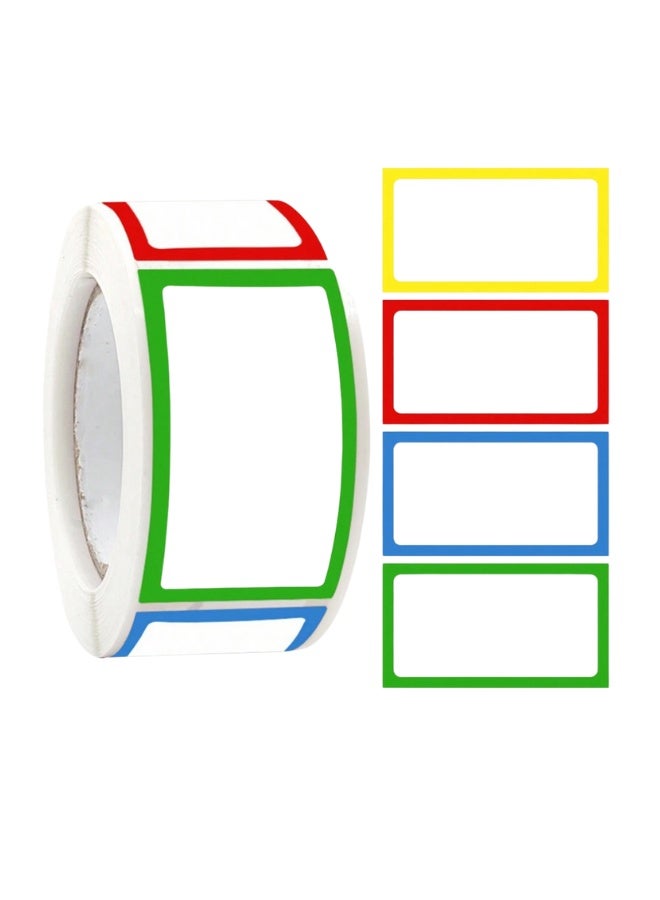 500 Pcs Colorful Blank Stickers, Rectangle Roll Stickers for Spice Jar Labels, DIY Crafts, Gift Seals & Kitchen Organization - Image 1